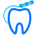 Blue tooth icon illustrating periodontal care